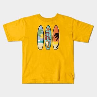 Surf Boards Kids T-Shirt